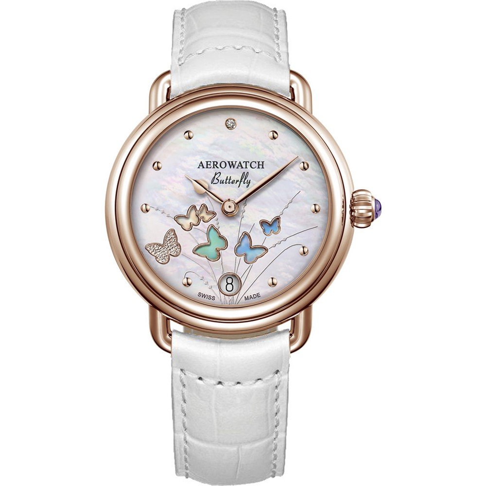 Aerowatch 1942 44960-RO05 1942 - Butterfly Uhr