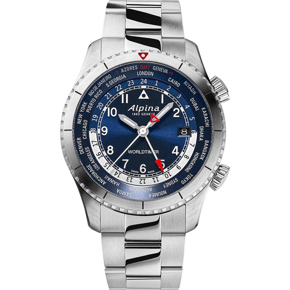 Montre Alpina AL-255N4S26B Startimer Pilot Worldtimer