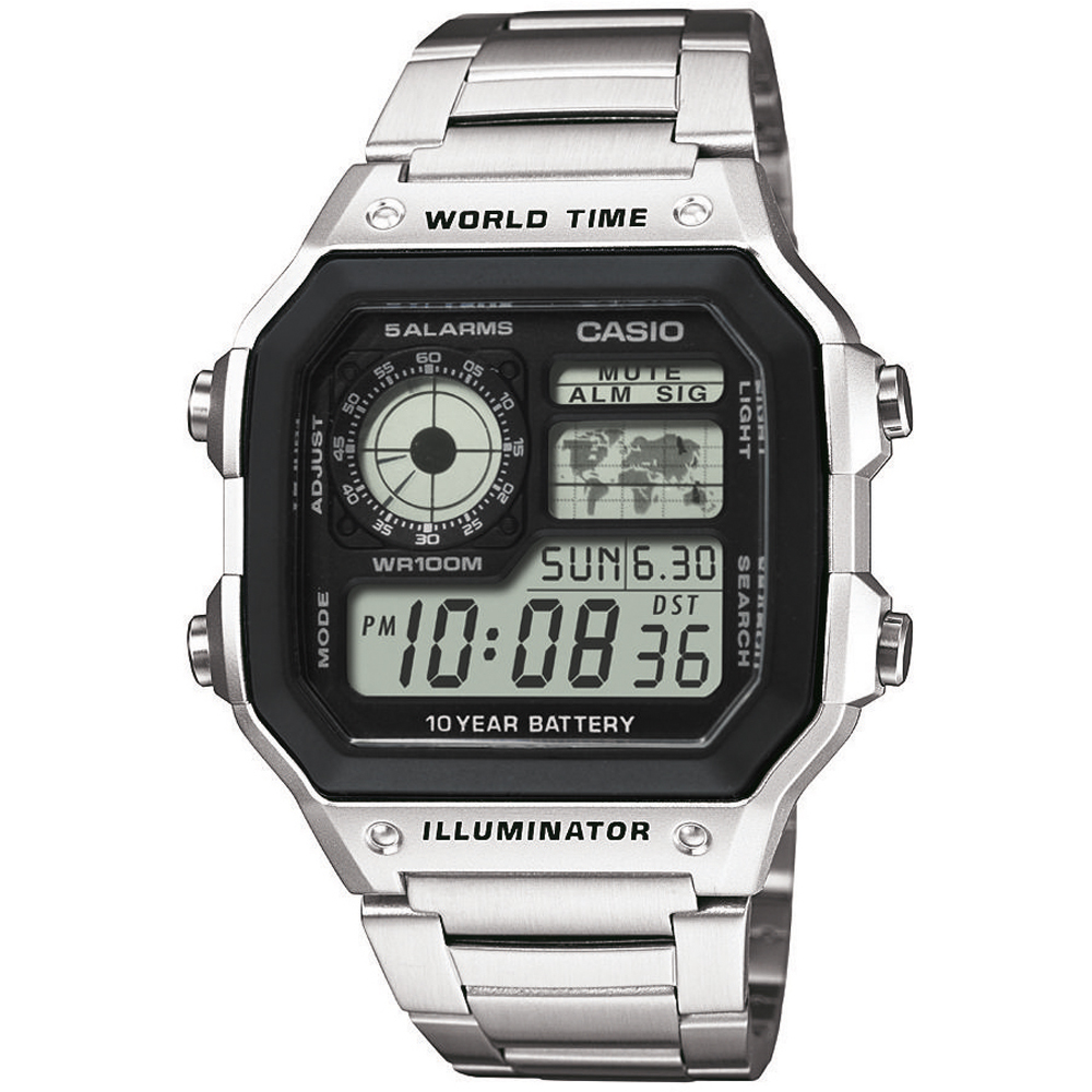 Casio Collection AE-1200WHD-1AVEF World Time EAN: • • 4971850968801 Uhr