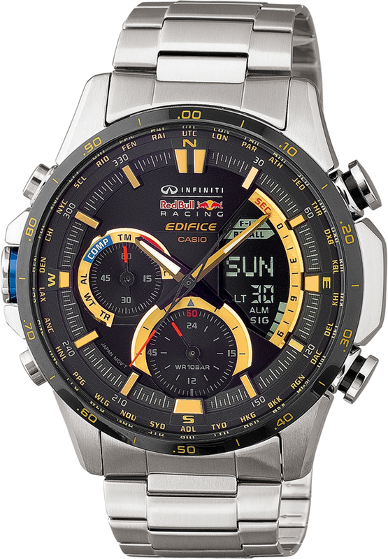 Casio Edifice Watch Ana-Digi Twin Sensor - Red Bull ERA-300RB-1A