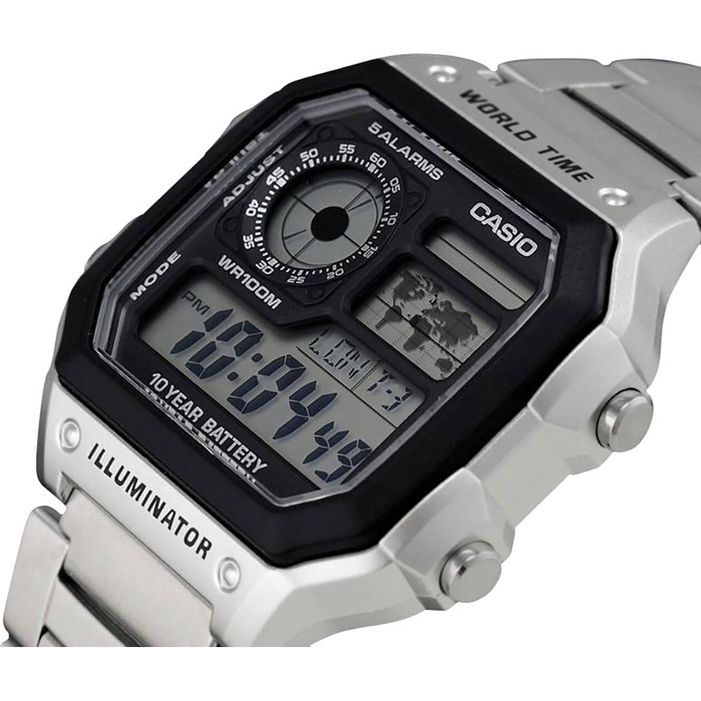 Casio Collection Uhr AE-1200WHD-1AVEF 4971850968801 • Time EAN: World •