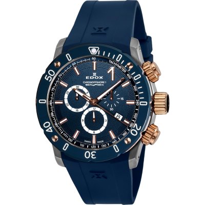 Montre Edox 10221-357RBU3-BUIR3 Chronoffshore -1