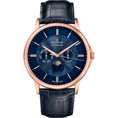 Montre Edox 40002-37R-BUIR Les Bémonts