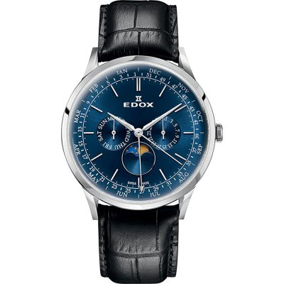 Montre Edox 40101-3C-BUBN1 Les Vauberts