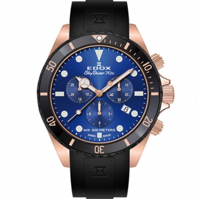 montre Edox Skydiver 10238-37RNNCA-BUI