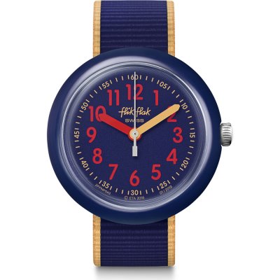 Montre Flik Flak 5+ Power Time FPNP043 Color Blast Blue