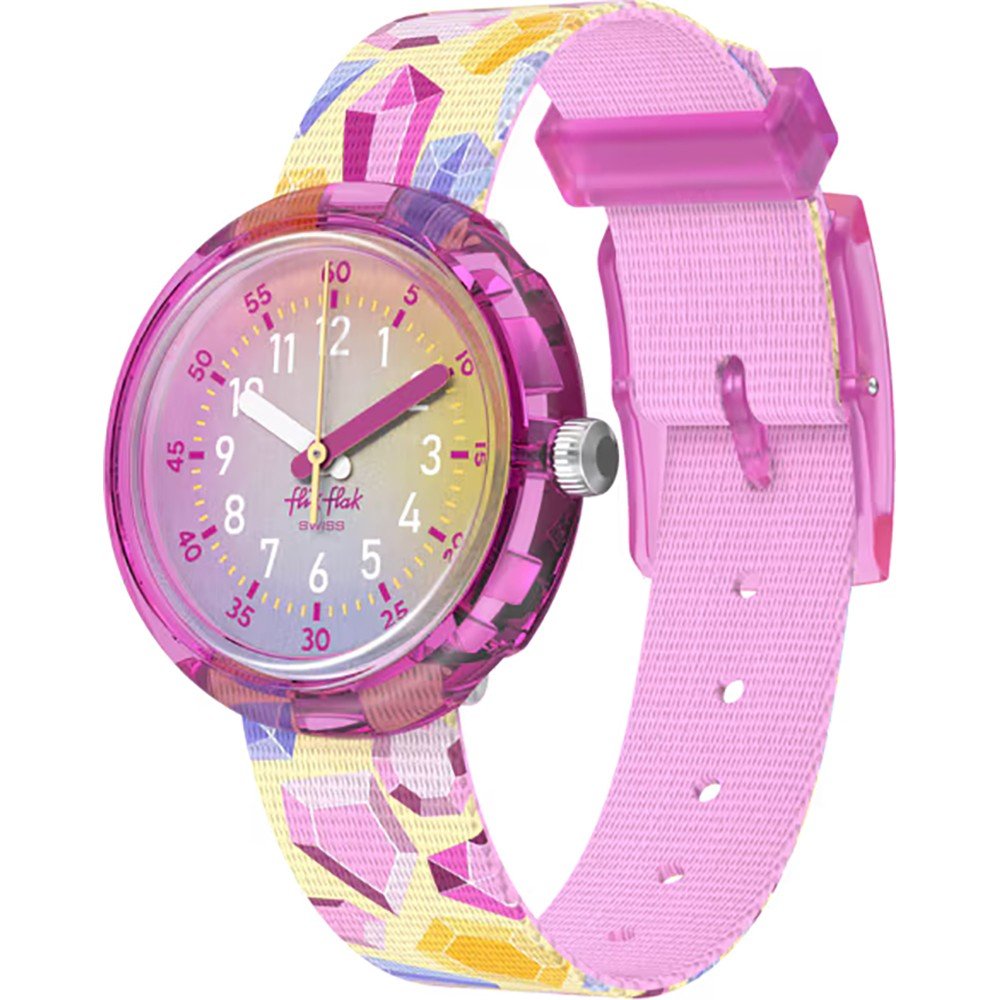 Montre Flik Flak 5+ Power Time FPNP155 Sparkling gemstones