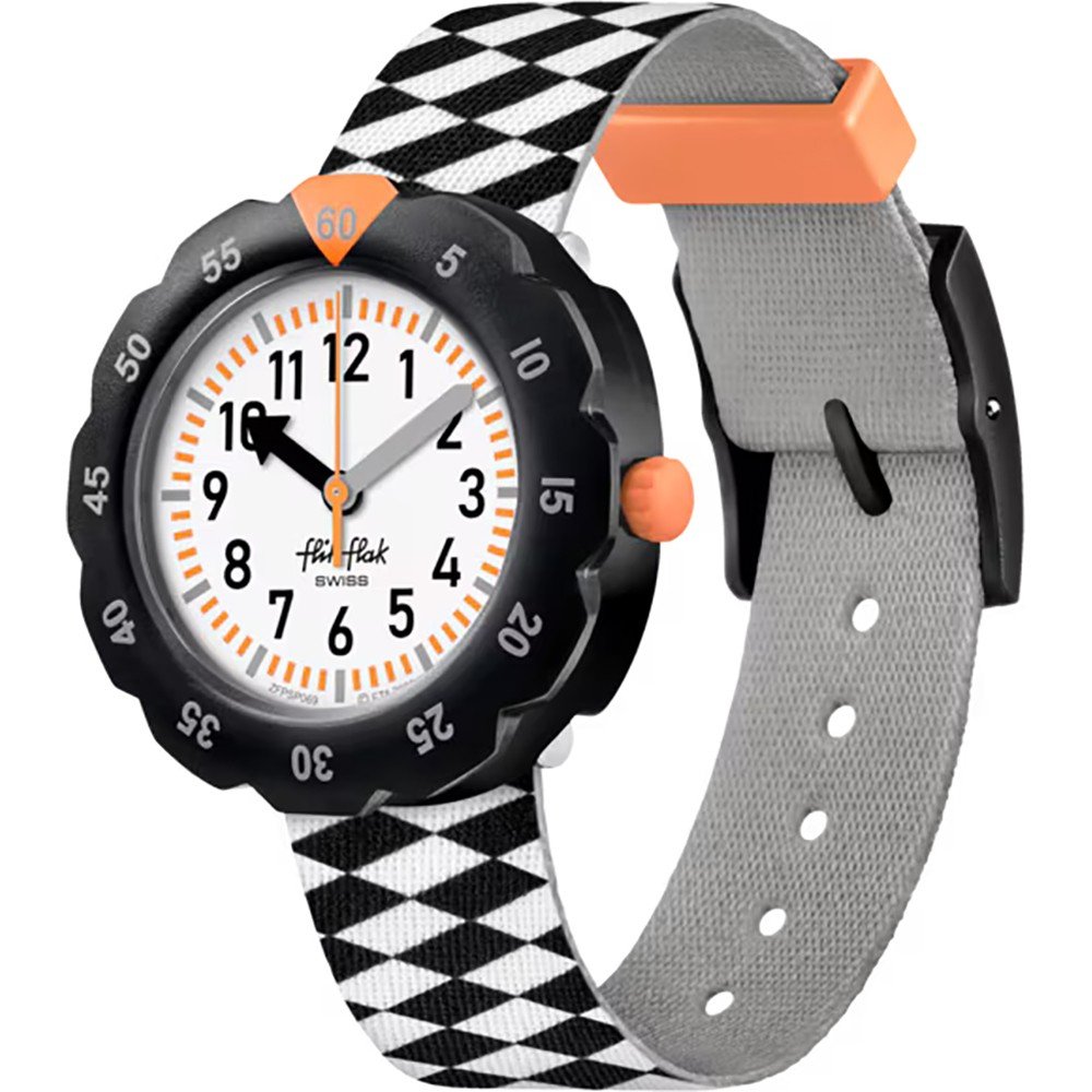 Flik Flak 5+ Power Time FPSP069 Race Flag Uhr