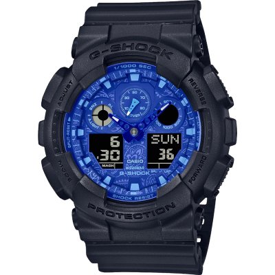 Montre G-Shock Classic Style GA-100BP-1AER Ana-Digi - Blue Paisley