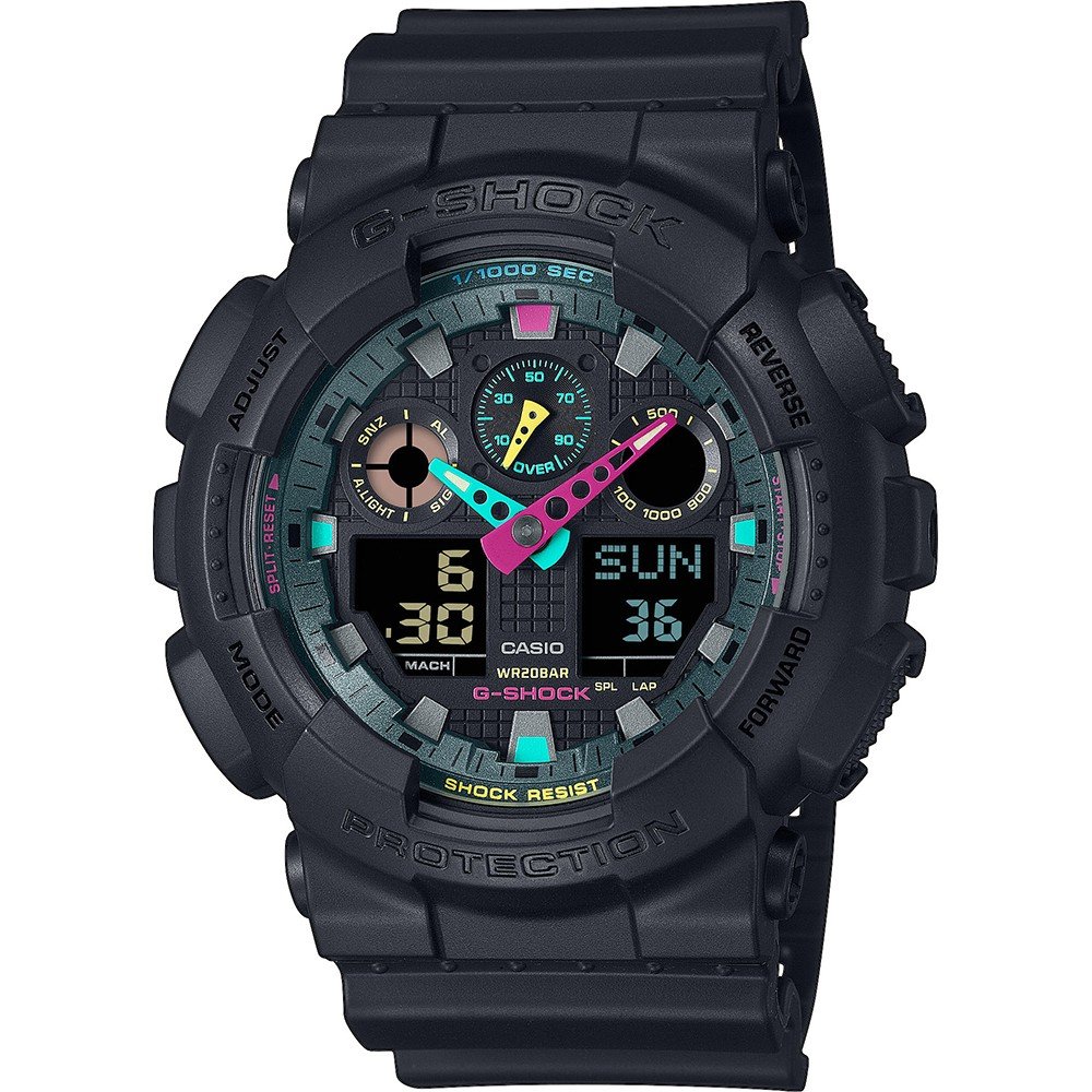 G-Shock Classic Style GA-100MF-1AER Multi Fluorescent Accents Uhr