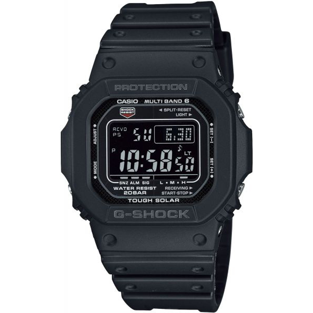 Relógio G-Shock Classic Style GW-M5610U-1BER Solar Waveceptor