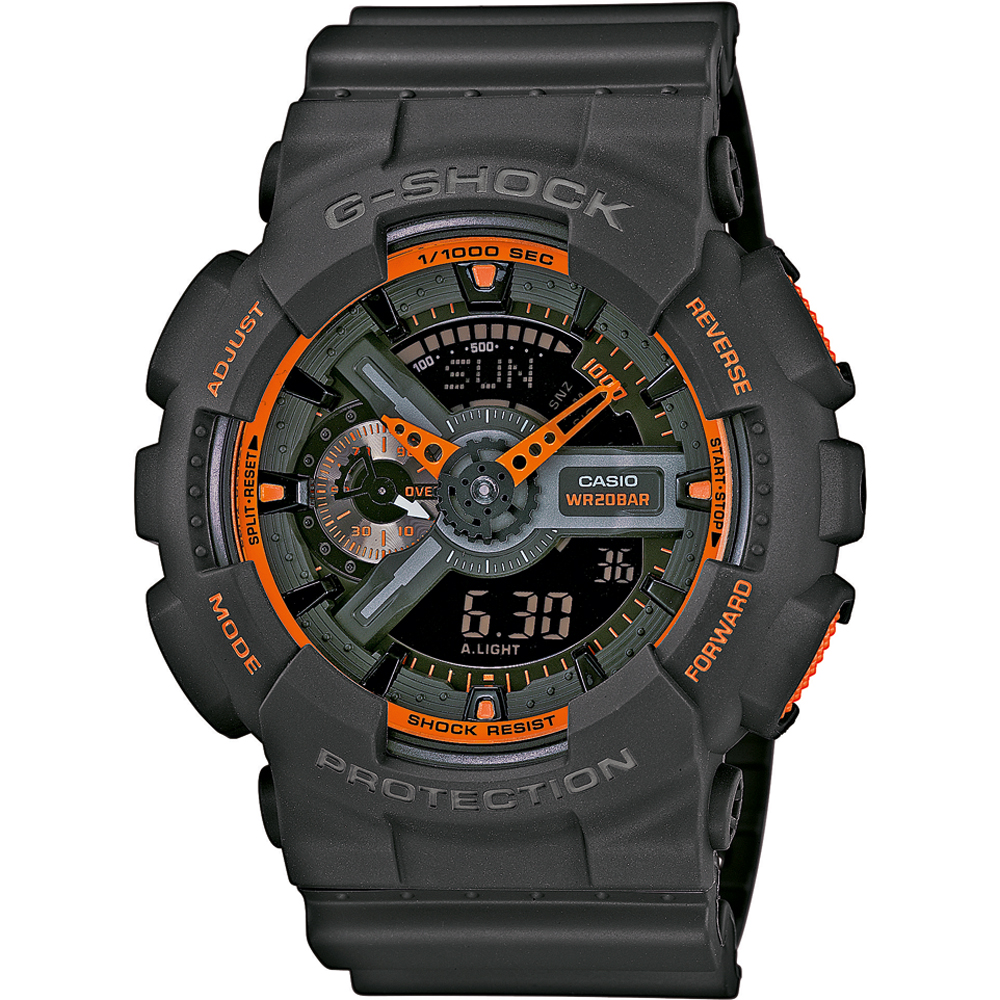 Montre G-Shock Classic Style GA-110TS-1A4ER Trendy Neon