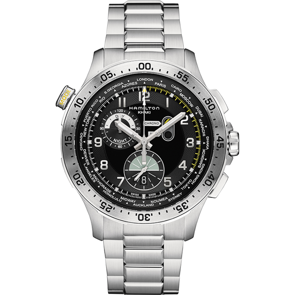 montre Hamilton Aviation H76714135 Worldtimer