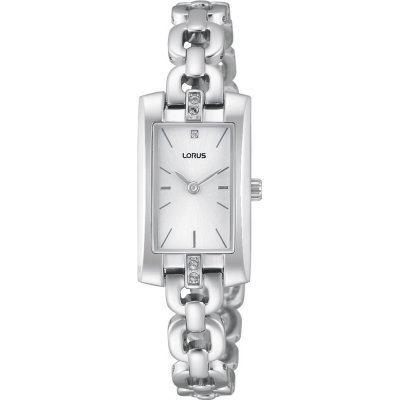 Lorus Watch Time 2 Hands Lady Trend Square Silver RJ457BX9