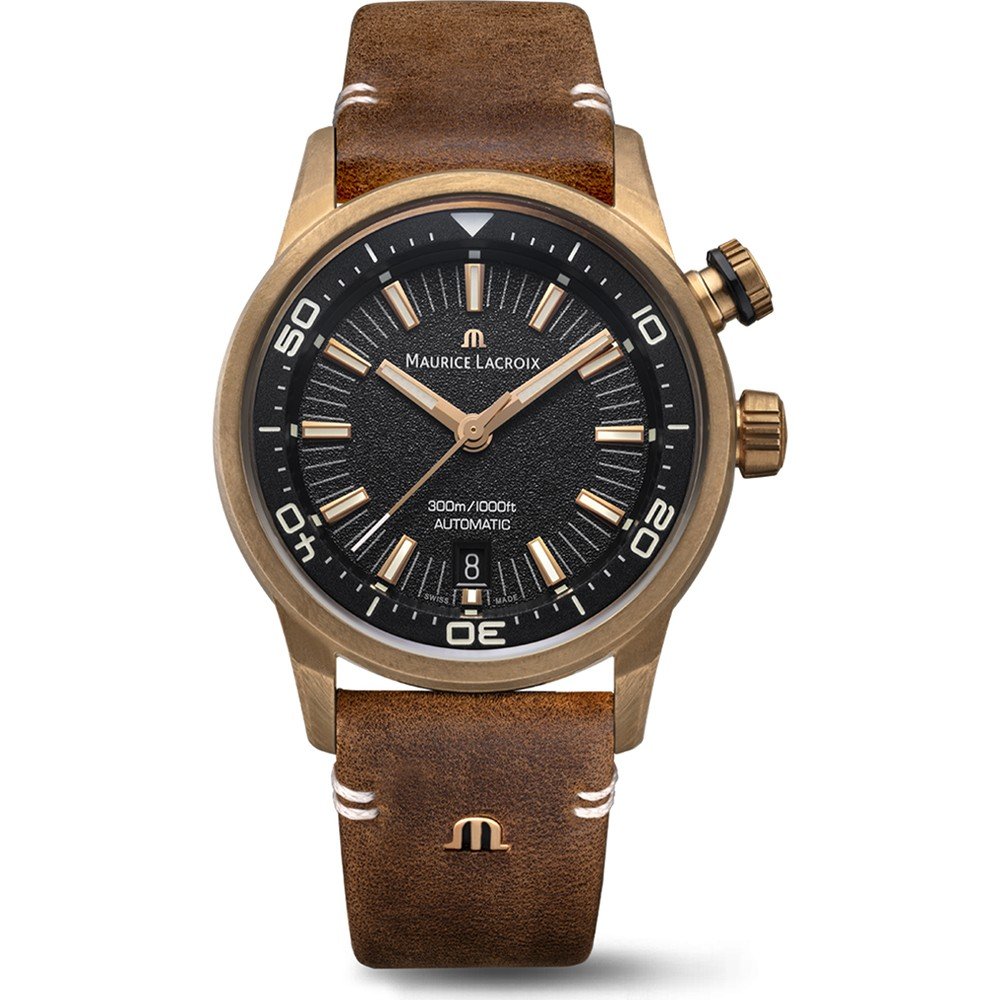 Relógio Maurice Lacroix Pontos PT6248-BRZ01-330-3 Pontos S Diver Bronze