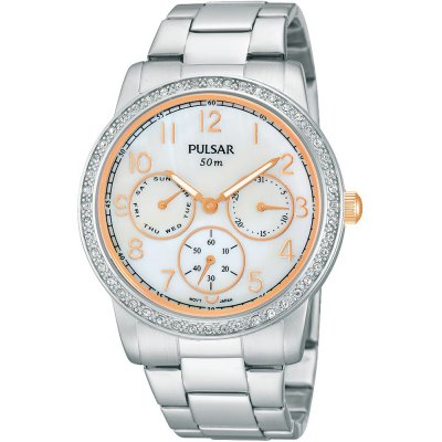 Pulsar Watch Time Petite Seconde PP6097 Lady DayDate Bicolor PP6097X1