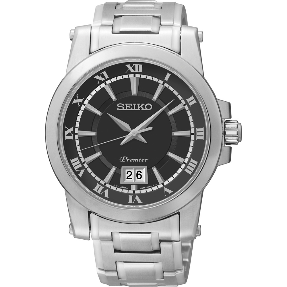 Seiko Watch Time 3 hands Premier Big Date SUR015P1