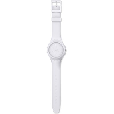 Montre Swatch New Chrono Plastic SUSW400 Basic White