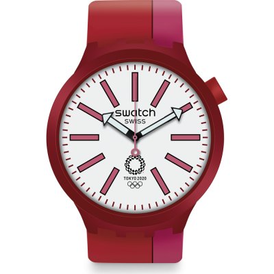 Montre Swatch Big Bold SO27Z101 Bb Kurenai Red