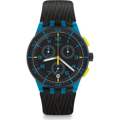 Montre Swatch New Chrono Plastic SUSS402 Blue Tire