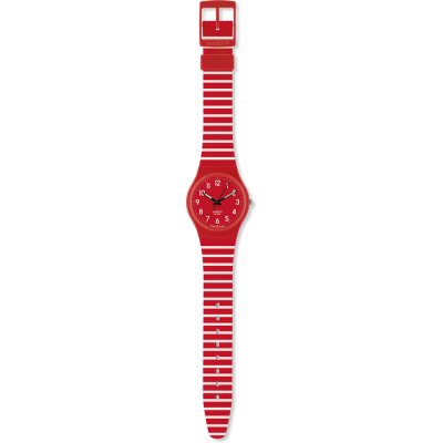 Montre Swatch Originals Medium (34mm) GR154I Cherry-Berry Striped