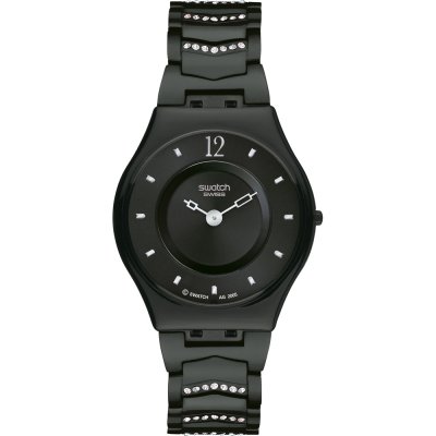 Montre Swatch Skin SFB139AG Cristal Row Black