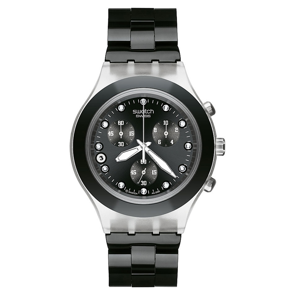 Montre Swatch Chrono SVCK4035G Full-Blooded Night