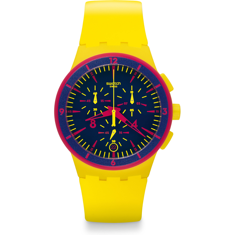 Montre Swatch New Chrono Plastic SUSJ400 Glowloom