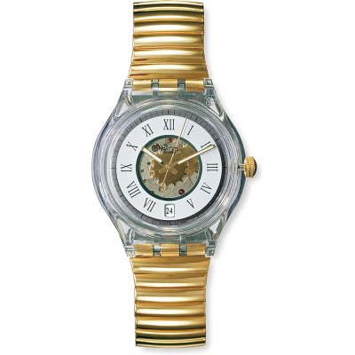 Montre Swatch Automatic SAK403 Gold Box