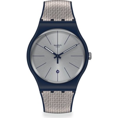 Montre Swatch Originals Large (41mm) SUON402 Grey Cord