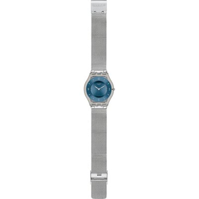 Montre Swatch Skin SFM120M Metal Knit Blue