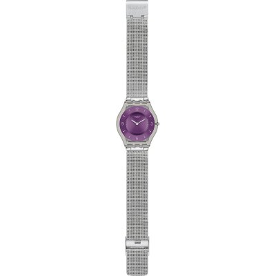 Montre Swatch Skin SFM121M Metal Knit Purple