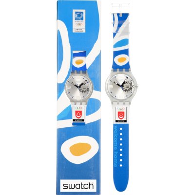 Montre Swatch X-Large SUDK106Q NOC Athens 2004 Singapore