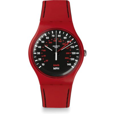 Montre Swatch Originals Large (41mm) SUOR104 Red Brake