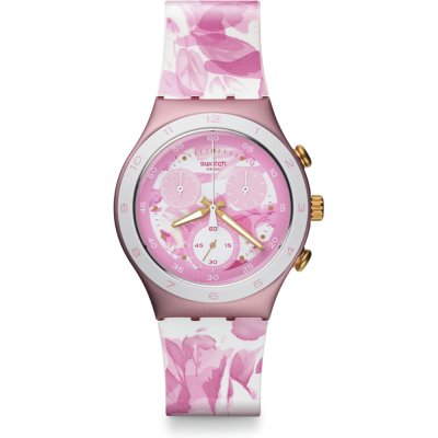 Montre Swatch Irony Chrono YCP1001 Rose Jungle