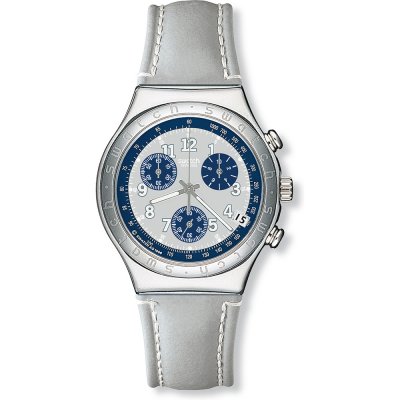 Swatch Irony Chrono YCS403 Secret Agent Light Grey montre