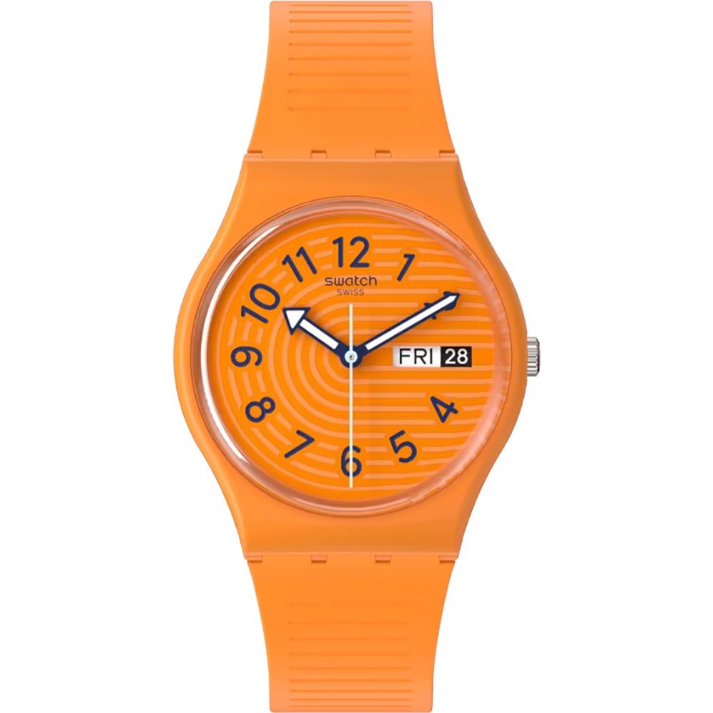 Montre Swatch Originals Medium (34mm) SO28O703 Trendy lines in Sienna