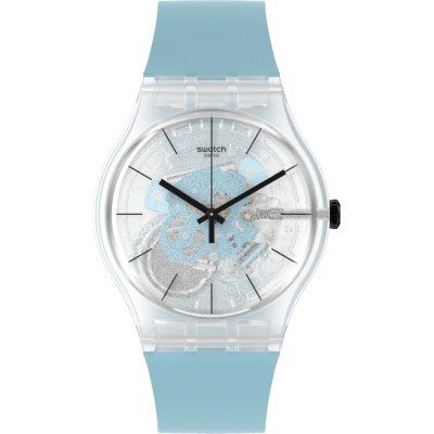 Montre Swatch Originals Large (41mm) SO29K105 Blue Daze