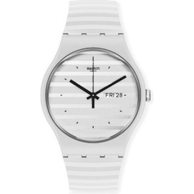 Swatch Originals Large (41mm) SO29W703 Crisp Lines Uhr