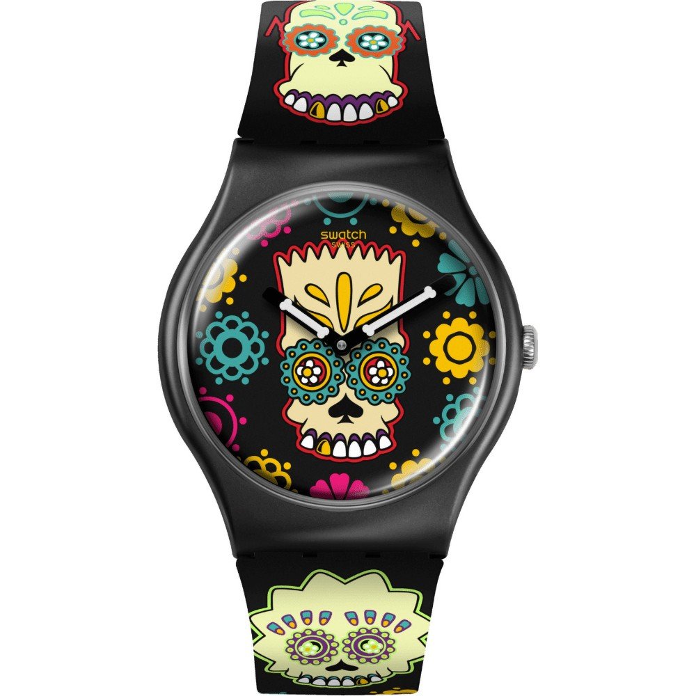 Montre Swatch Originals Large (41mm) SO29Z135 The Simpons Collection - D'oh of the Dead