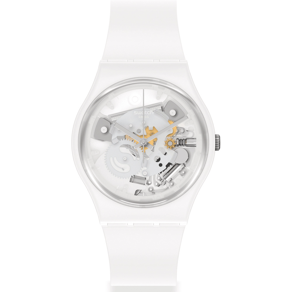 Montre Swatch Originals Medium (34mm) SO31W102 Spot Time White