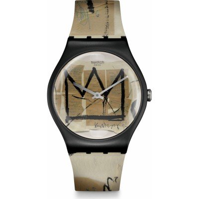 Montre Swatch Specials SUOZ355 Untitled by Jean-Michel Basquiat