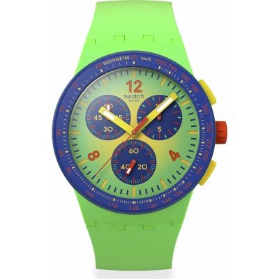 Swatch New Chrono Plastic SUSG101 Flowing Freshly Uhr