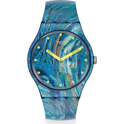 Montre Swatch Originals Large (41mm) SUOZ335 The starry night by Vincent van Gogh