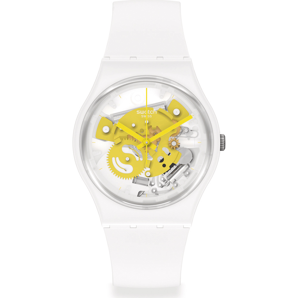 Montre Swatch Originals Medium (34mm) SO31W105 Time to yellow small