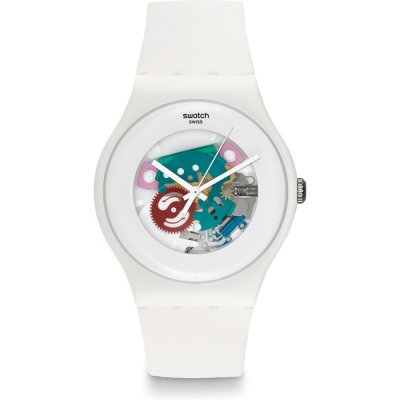 Montre Swatch Originals Large (41mm) SUOW100 White Lacquered