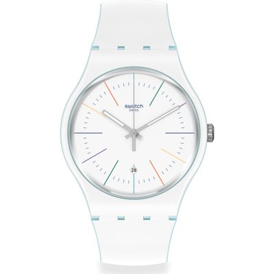 Montre Swatch Originals Large (41mm) SUOS404 White layered