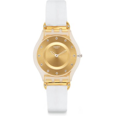 Montre Swatch Skin SFK374G White Silk