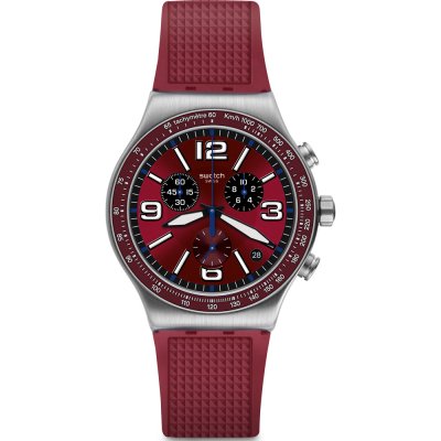 Montre Swatch Irony - Chrono New YVS464 Wine Grid