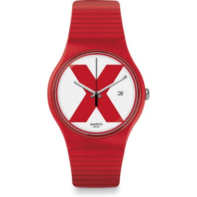 Montre Swatch Originals Large (41mm) SUOR400 Xx-Rated Red